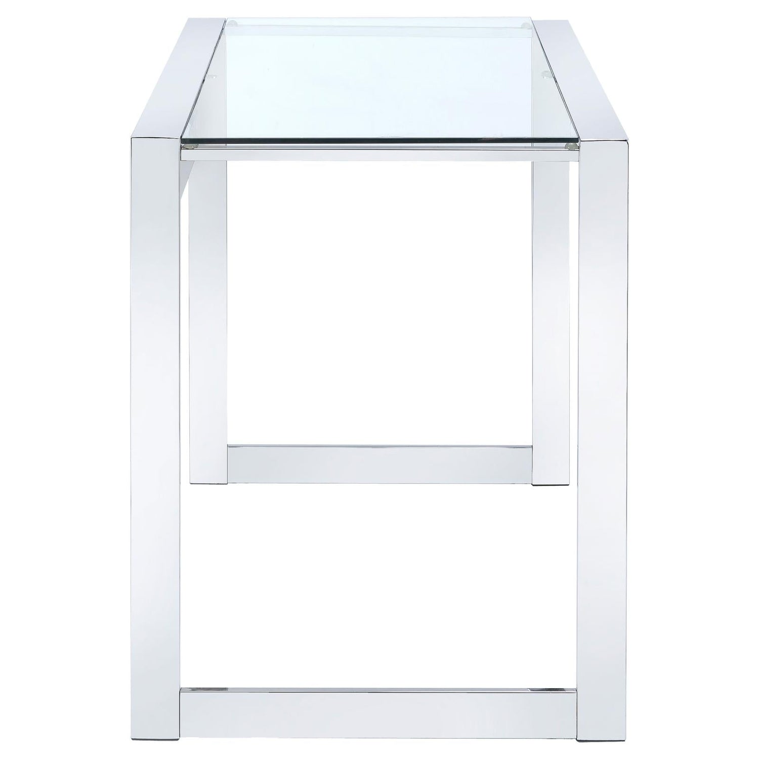 Hartford Chrome Glass Top Writing Desk - 800746 - Bien Home Furniture &amp; Electronics