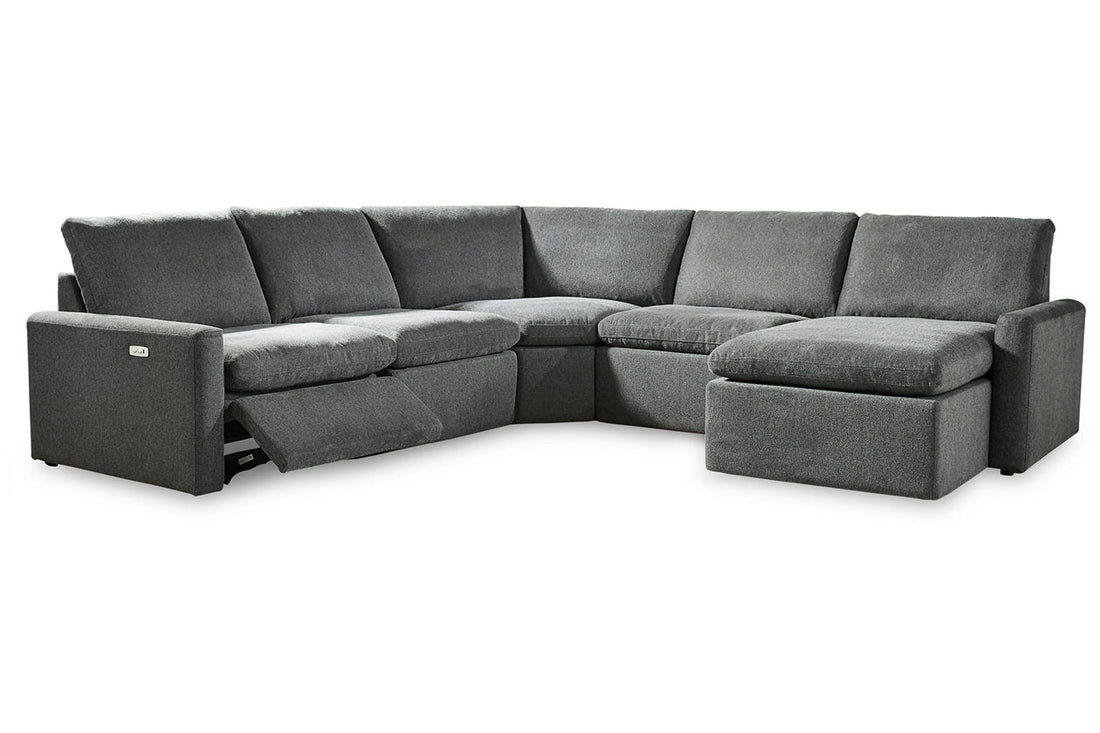 Hartsdale Granite 5-Piece Power Reclining Sectional with Chaise - SET | 6050817 | 6050831 | 6050846 | 6050858 | 6050877 - Bien Home Furniture &amp; Electronics