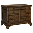 Hartshill 5-Drawer File Cabinet Burnished Oak - 881284 - Bien Home Furniture & Electronics