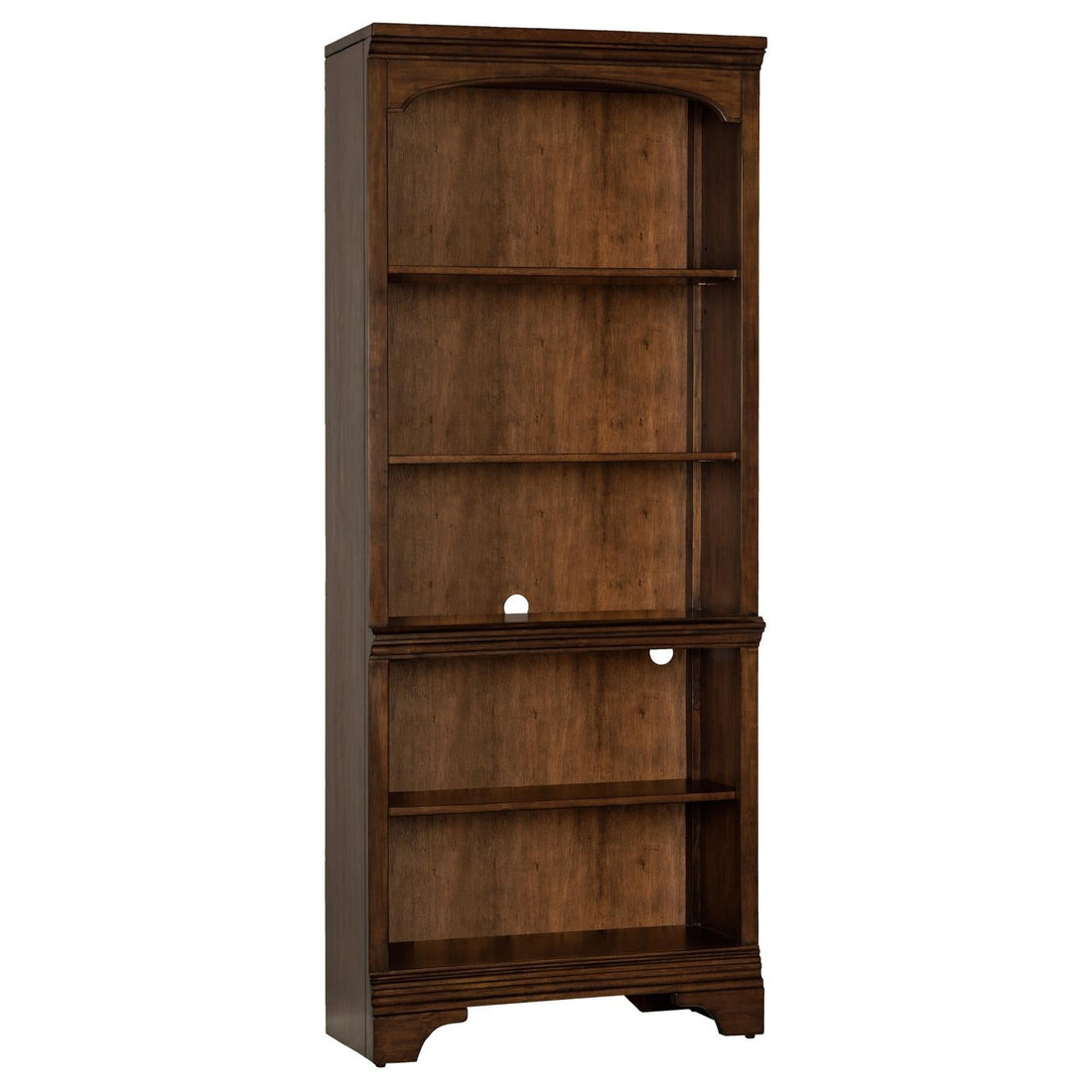 Hartshill Burnished Oak 5-Shelf Bookcase - 881285 - Bien Home Furniture &amp; Electronics
