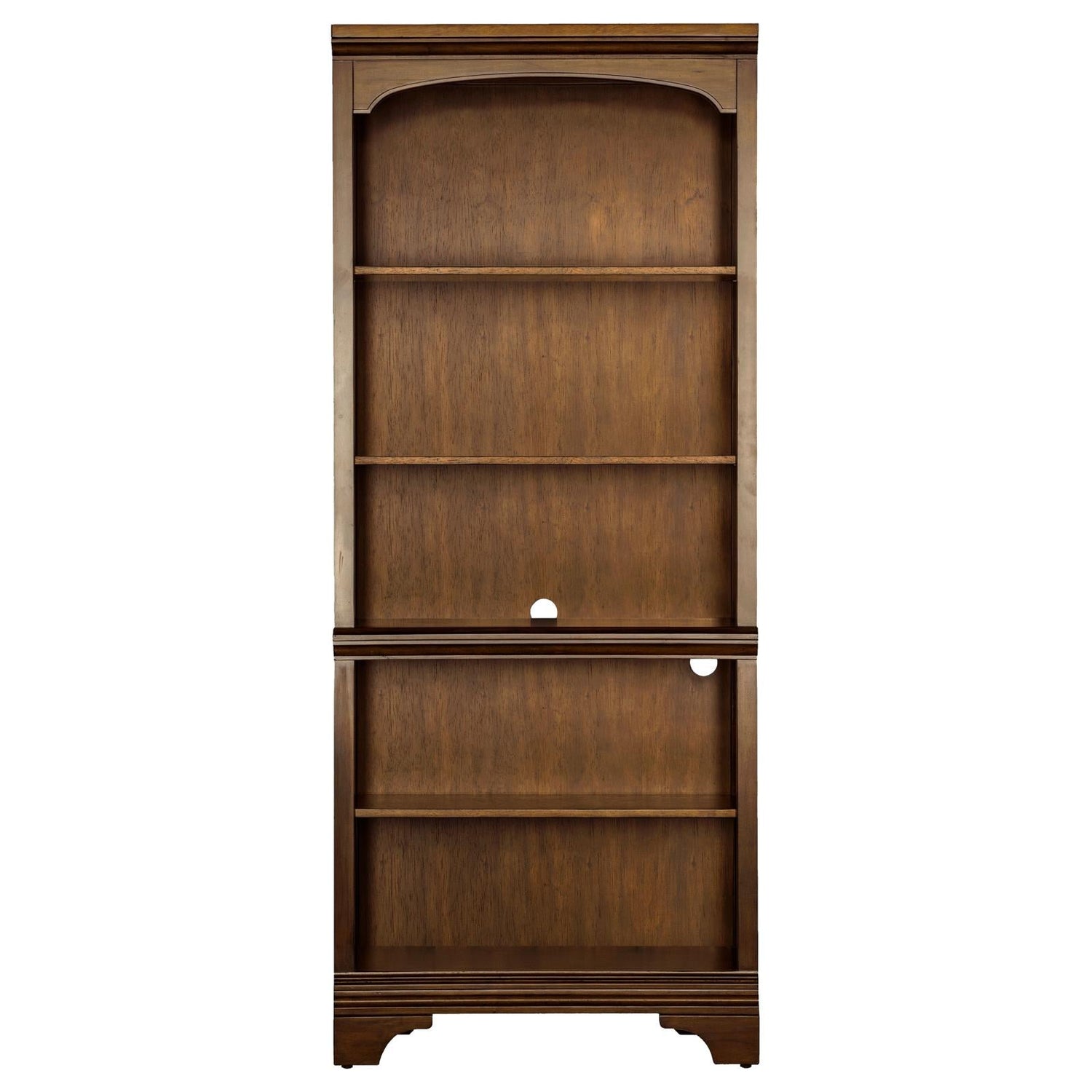 Hartshill Burnished Oak 5-Shelf Bookcase - 881285 - Bien Home Furniture &amp; Electronics