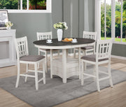 Hartwell Chalk Gray Counter Height Set - SET | 2795CG-T-4260 | 2795CG-S-24(2) - Bien Home Furniture & Electronics