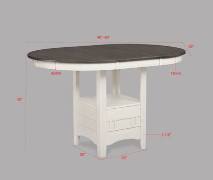 Hartwell Chalk Gray Counter Height Table - 2795CG-T-4260 - Bien Home Furniture &amp; Electronics