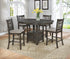 Hartwell Gray Counter Height Set - SET | 2795GY-T-4260 | 2795GY-S-24(2) - Bien Home Furniture & Electronics
