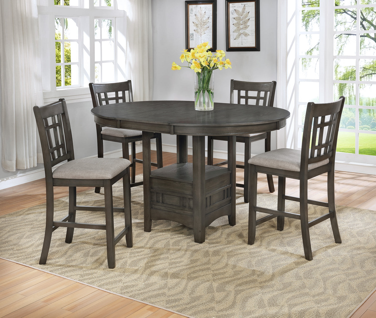 Hartwell Gray Counter Height Table - 2795GY-T-4260 - Bien Home Furniture &amp; Electronics