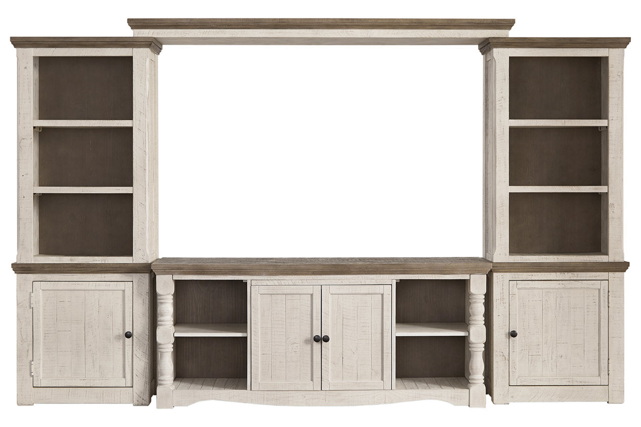 Havalance Two-tone 4-Piece Entertainment Center - SET | W814-30 | W814-33 | W814-34 | W814-35 - Bien Home Furniture &amp; Electronics