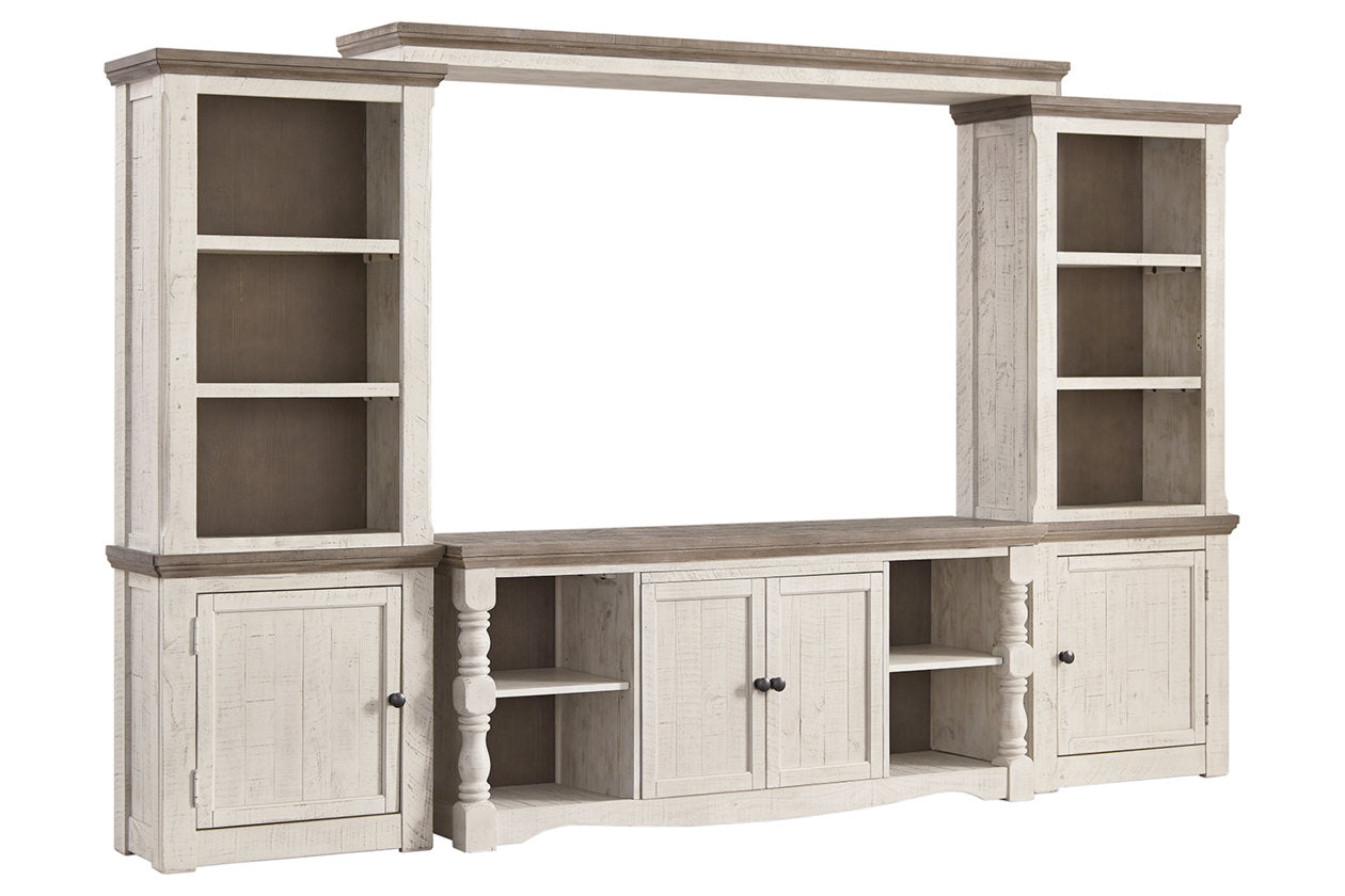 Havalance Two-tone 4-Piece Entertainment Center - SET | W814-30 | W814-33 | W814-34 | W814-35 - Bien Home Furniture &amp; Electronics