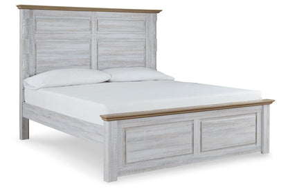 Haven Bay Two-tone King Panel Bed - SET | B1512-56 | B1512-58 | B1512-99 | B1512-61 - Bien Home Furniture &amp; Electronics