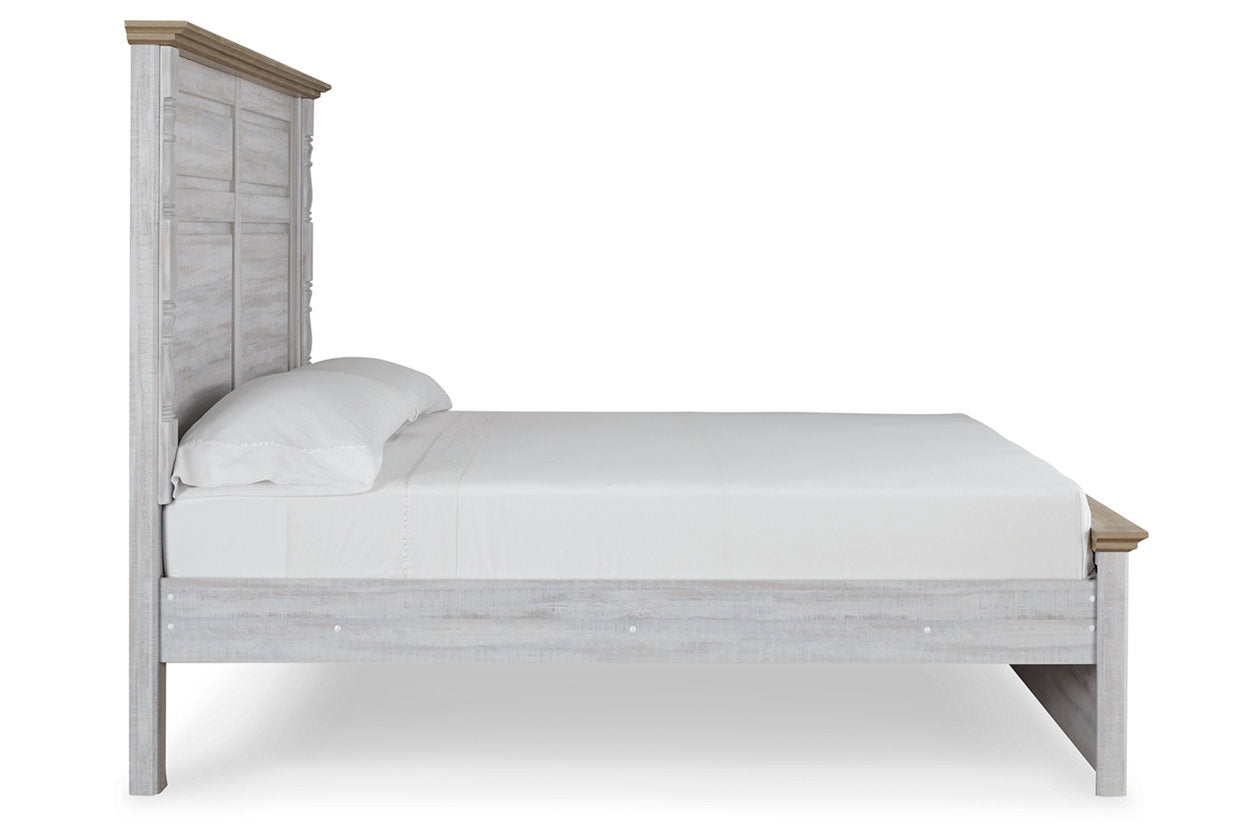 Haven Bay Two-tone King Panel Bed - SET | B1512-56 | B1512-58 | B1512-99 | B1512-61 - Bien Home Furniture &amp; Electronics