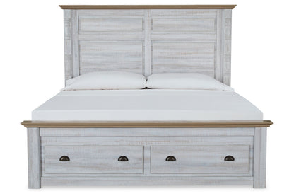 Haven Bay Two-tone King Panel Storage Bed - SET | B1512-56S | B1512-58 | B1512-99 | B1512-61 - Bien Home Furniture &amp; Electronics