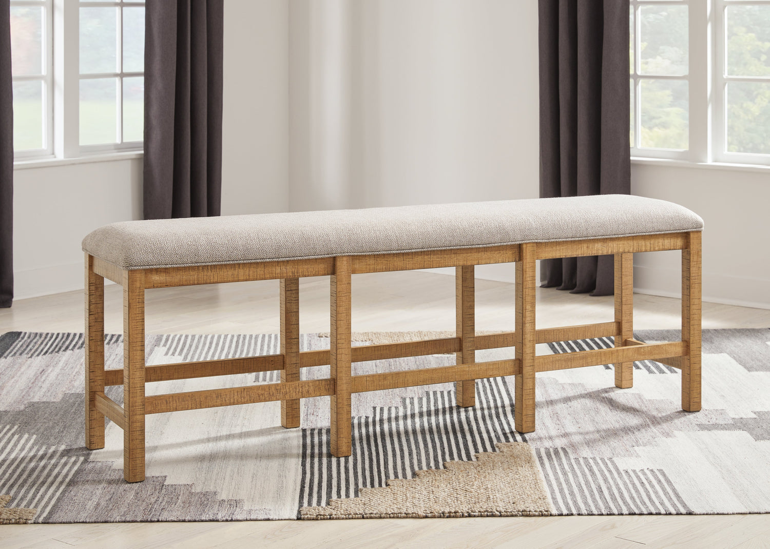 Havonplane Brown 72" Counter Height Dining Bench - D773-09 - Bien Home Furniture &amp; Electronics