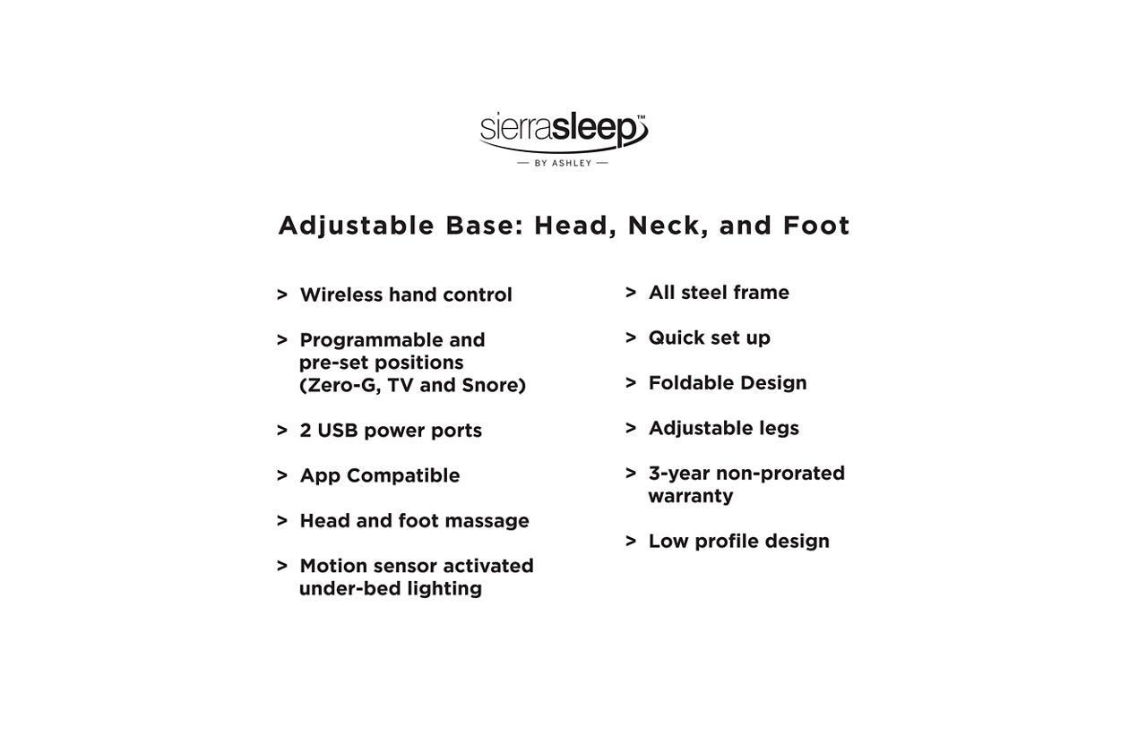 Head-Foot Model Better Black California King Adjustable Head Base - M9X852 - Bien Home Furniture &amp; Electronics