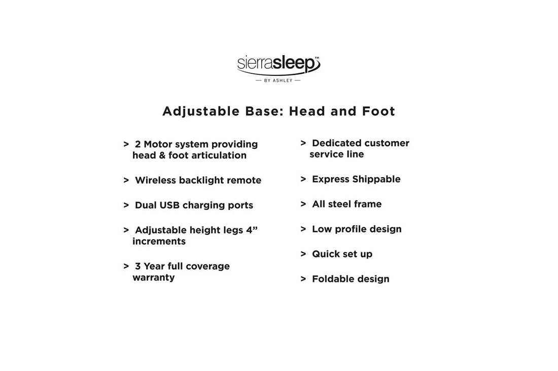 Head-Foot Model-Good Black King Adjustable Base - M9X742 - Bien Home Furniture &amp; Electronics