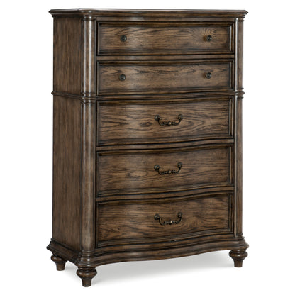 Heath Court Brown Oak Chest - 1682-9 - Bien Home Furniture &amp; Electronics