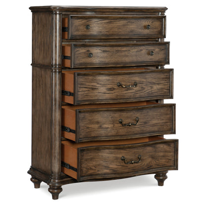 Heath Court Brown Oak Chest - 1682-9 - Bien Home Furniture &amp; Electronics