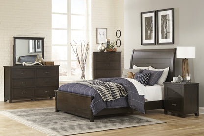 Hebron Dark Cherry Mirror (Mirror Only) - 1923-6 - Bien Home Furniture &amp; Electronics