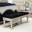 Heidi Metallic Platinum Upholstered Bench - 222736 - Bien Home Furniture & Electronics
