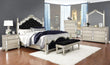 Heidi Metallic Platinum Upholstered Poster Bedroom Set - SET | 222731Q | 222732 | 222735 - Bien Home Furniture & Electronics