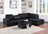 Heights Black/Black Reversible Sectional with Storage Ottoman - PU9HEIGHTS - Bien Home Furniture & Electronics