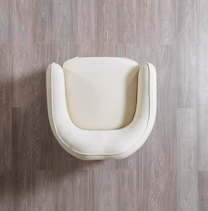 Helena Ivory Velvet Chair - HELENA-CHAIR - Bien Home Furniture &amp; Electronics