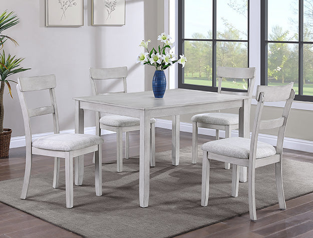 Henderson 5-Pk Dinette Set D.Wood - 2254DW-SET - Bien Home Furniture & Electronics