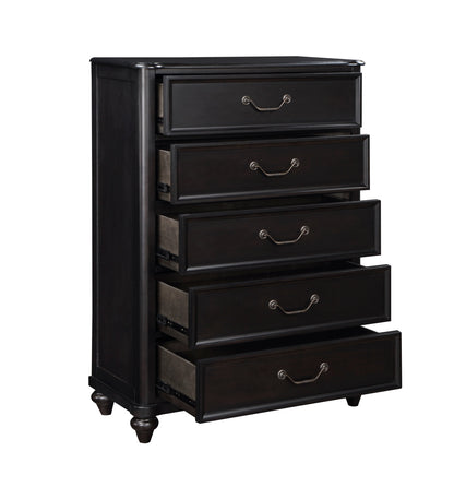 Herman Charcoal Brown Chest - 1420-9 - Bien Home Furniture &amp; Electronics