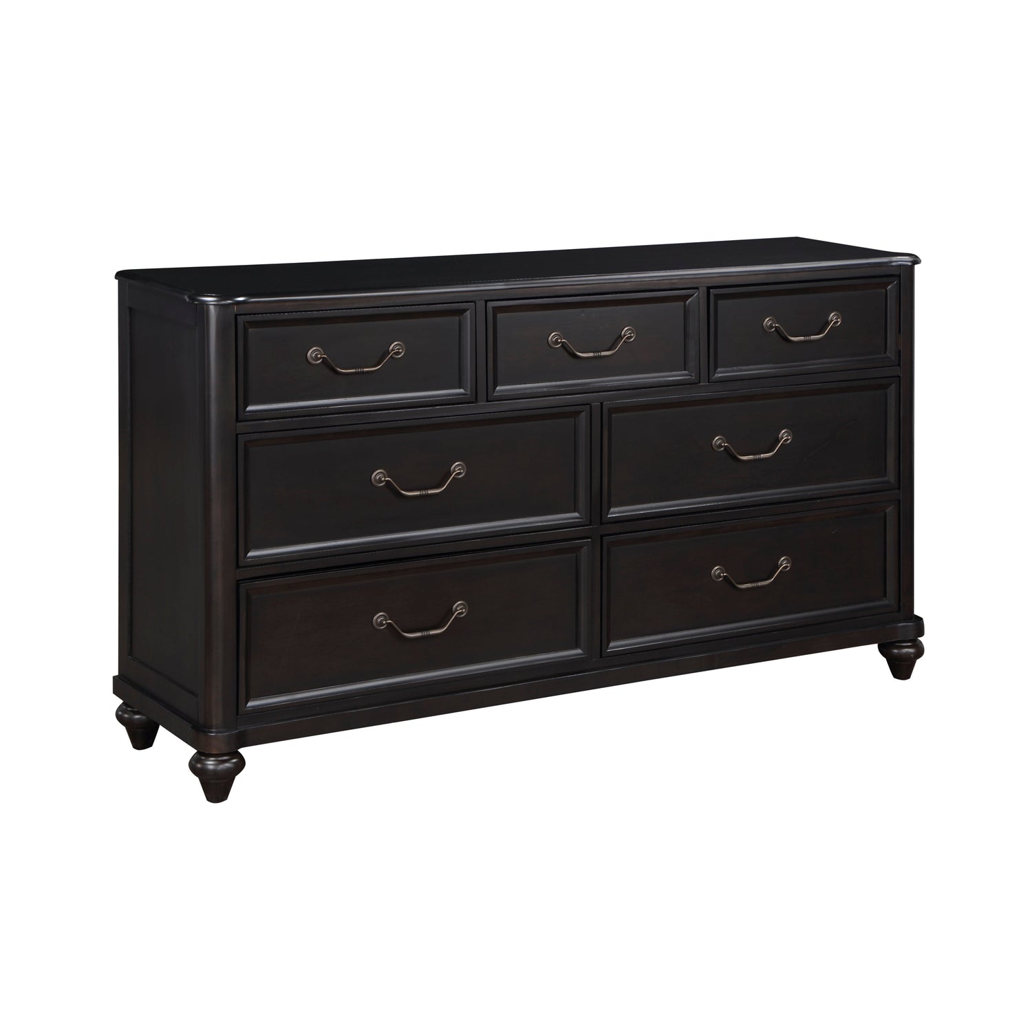 Herman Charcoal Brown Dresser - 1420-5 - Bien Home Furniture &amp; Electronics