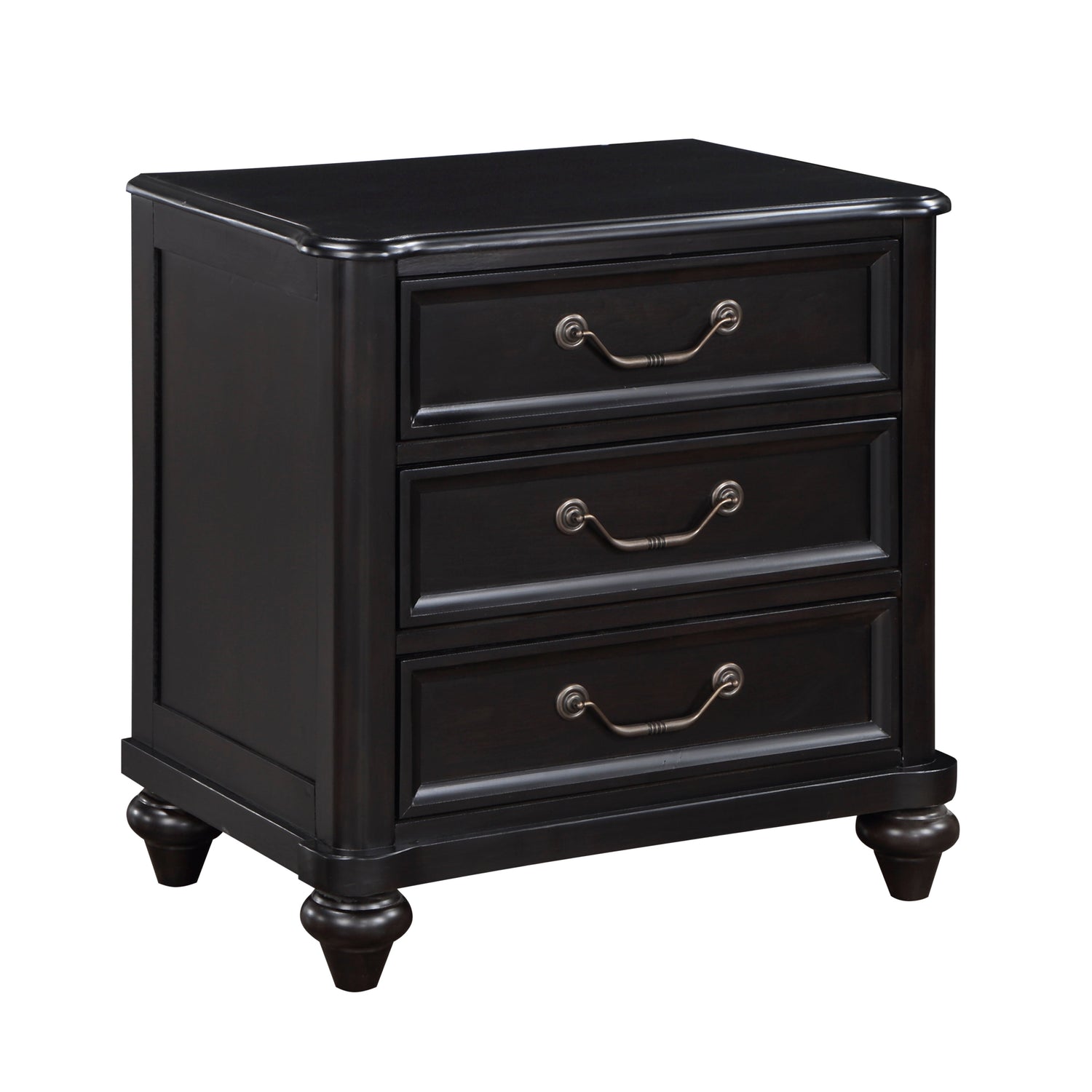 Herman Charcoal Brown Nightstand - 1420-4 - Bien Home Furniture &amp; Electronics