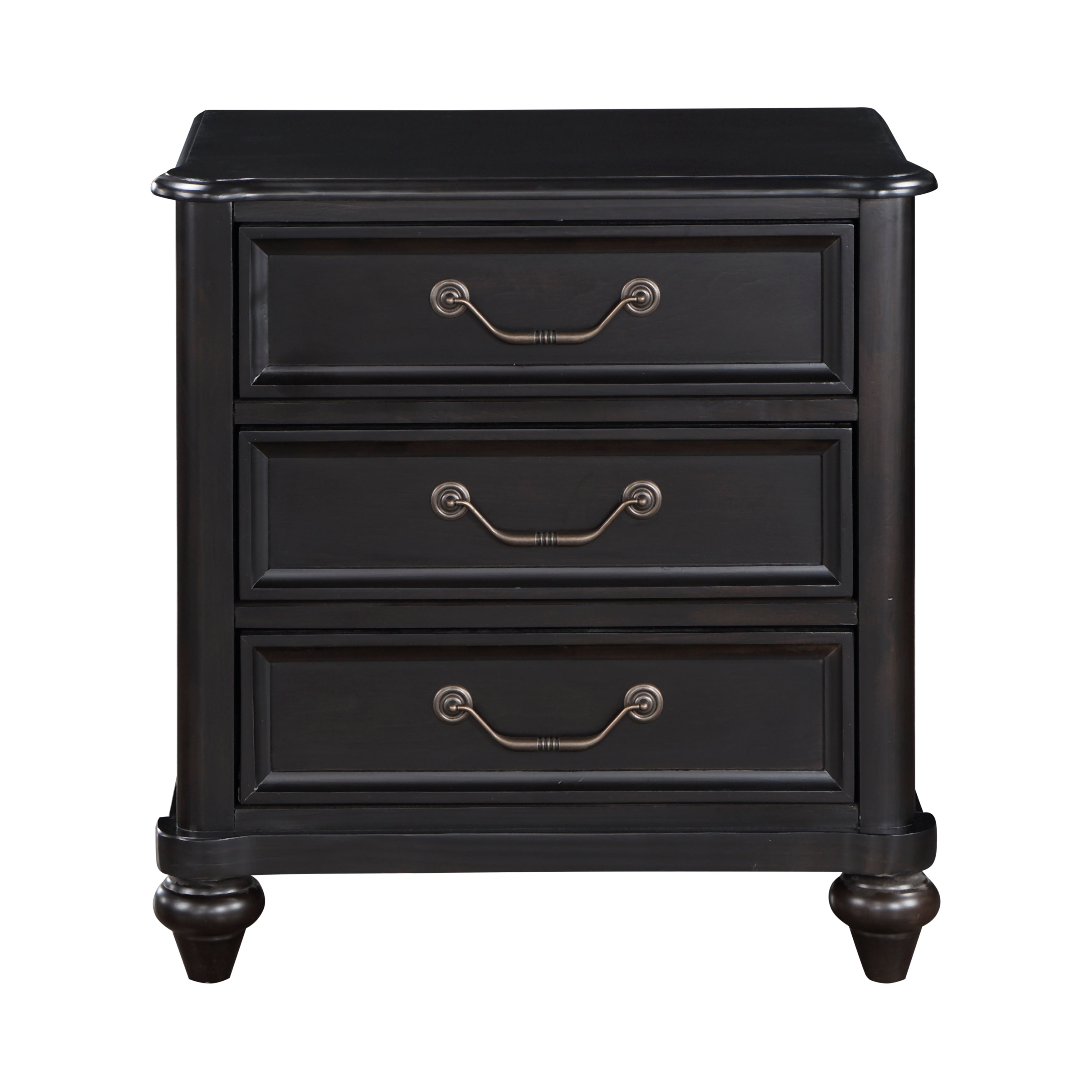 Herman Charcoal Brown Nightstand - 1420-4 - Bien Home Furniture &amp; Electronics