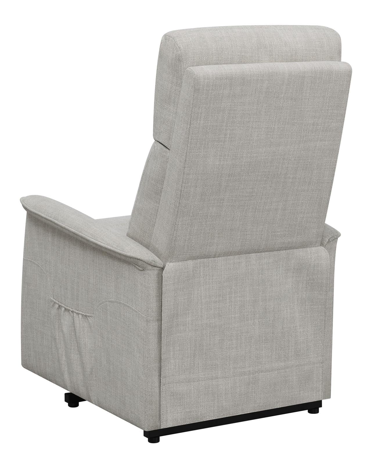 Herrera Power Lift Recliner with Wired Remote Beige - 609407P - Bien Home Furniture &amp; Electronics