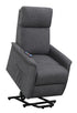 Herrera Power Lift Recliner with Wired Remote Charcoal - 609406P - Bien Home Furniture & Electronics