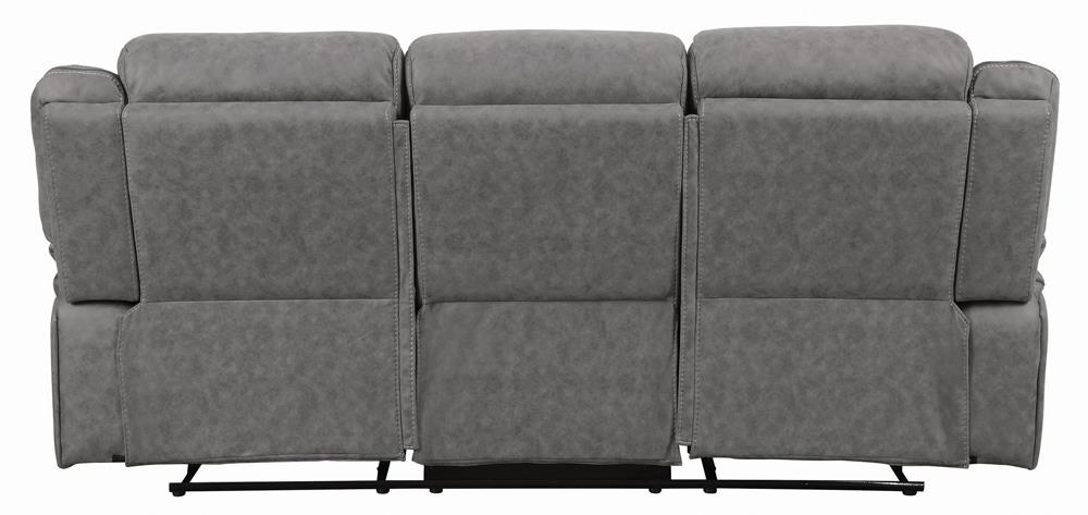 Higgins Pillow Top Arm Upholstered Motion Sofa Gray - 602261 - Bien Home Furniture &amp; Electronics