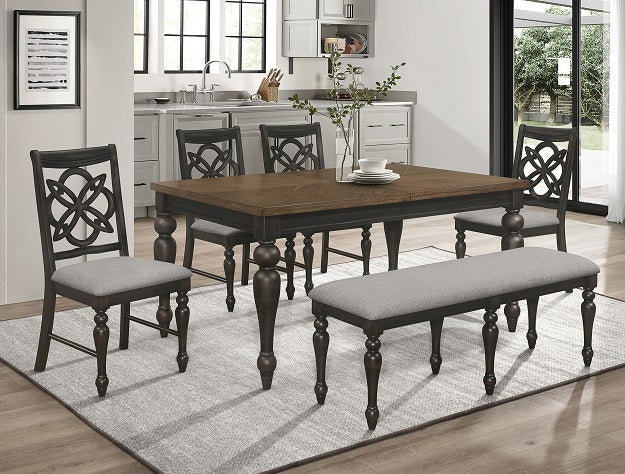Hilara Dining Table (18&quot; Leaf) - 2134T-4280 - Bien Home Furniture &amp; Electronics