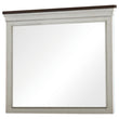 Hillcrest Dark Rum/White Rectangular Dresser Mirror - 223354 - Bien Home Furniture & Electronics