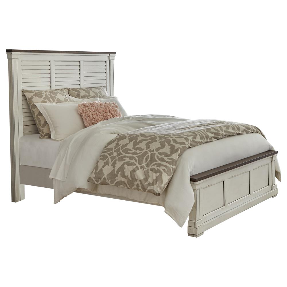 Hillcrest Eastern King Panel Bed White - 223351KE - Bien Home Furniture &amp; Electronics