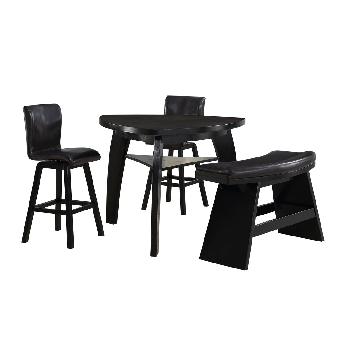 Hillshaw Espresso 4pc Set (TB+2S+1B) - 5708-42*4 - Bien Home Furniture &amp; Electronics