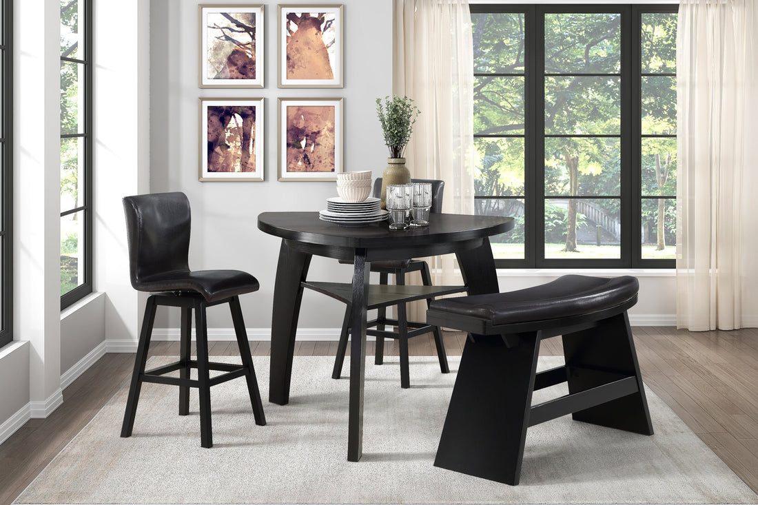 Hillshaw Espresso Pub Height Set - SET | 5708-42 | 5708-29DB(2) - Bien Home Furniture & Electronics