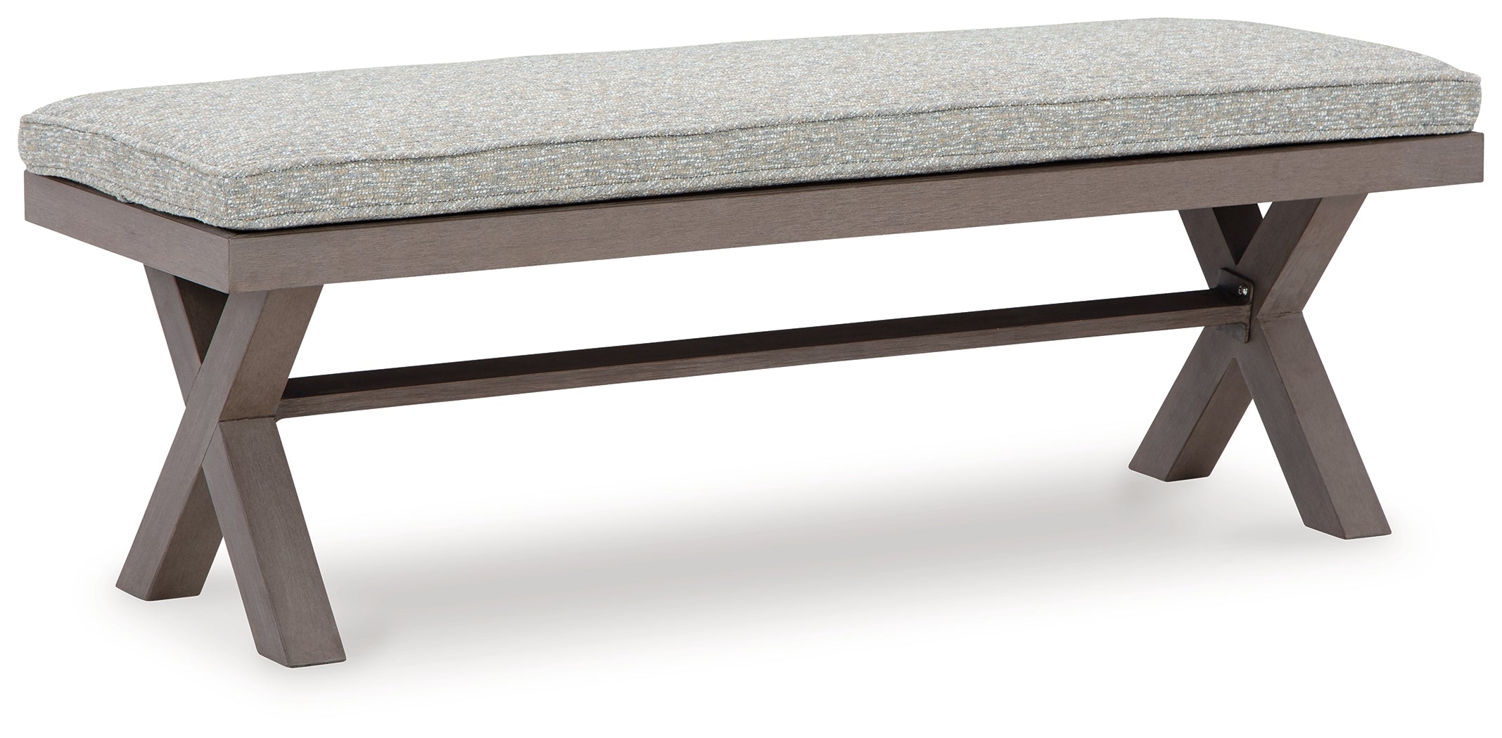 Hillside Barn Gray/Brown 54&quot; Outdoor Dining Bench - P564-600 - Bien Home Furniture &amp; Electronics