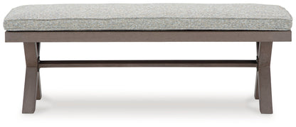 Hillside Barn Gray/Brown 54&quot; Outdoor Dining Bench - P564-600 - Bien Home Furniture &amp; Electronics