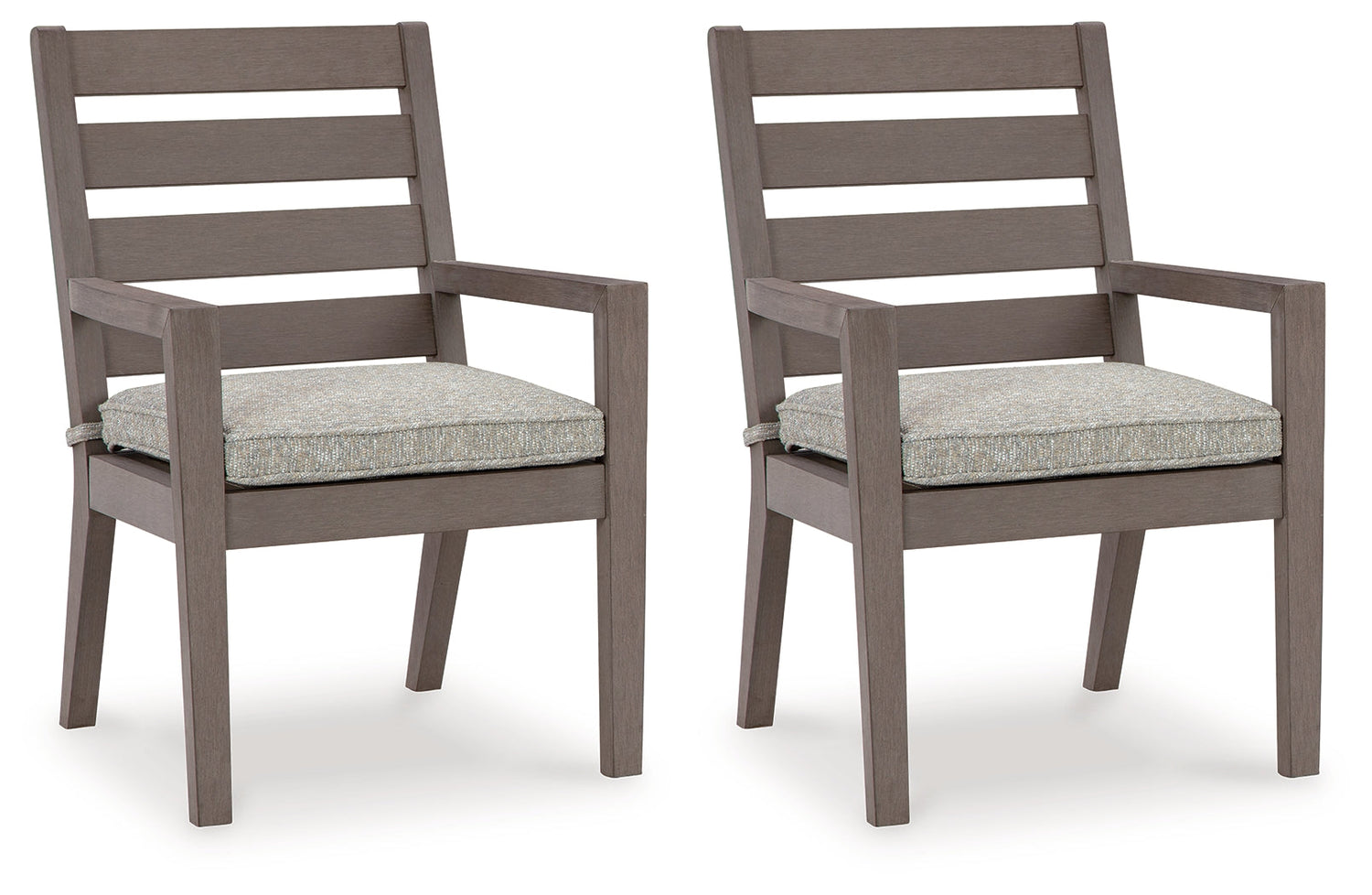 Hillside Barn Gray/Brown Outdoor Dining Arm Chair (Set of 2) - P564-601A - Bien Home Furniture &amp; Electronics