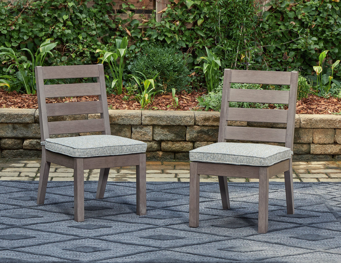 Hillside Barn Gray/Brown Outdoor Dining Chair (Set of 2) - P564-601 - Bien Home Furniture &amp; Electronics