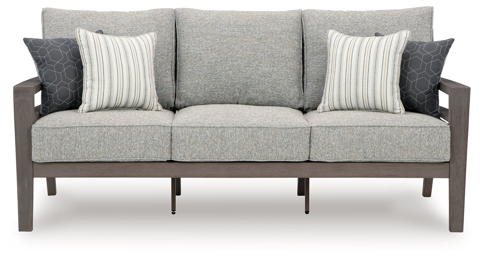 Hillside Barn Gray/Brown Outdoor Sofa with Cushion - P564-838 - Bien Home Furniture &amp; Electronics