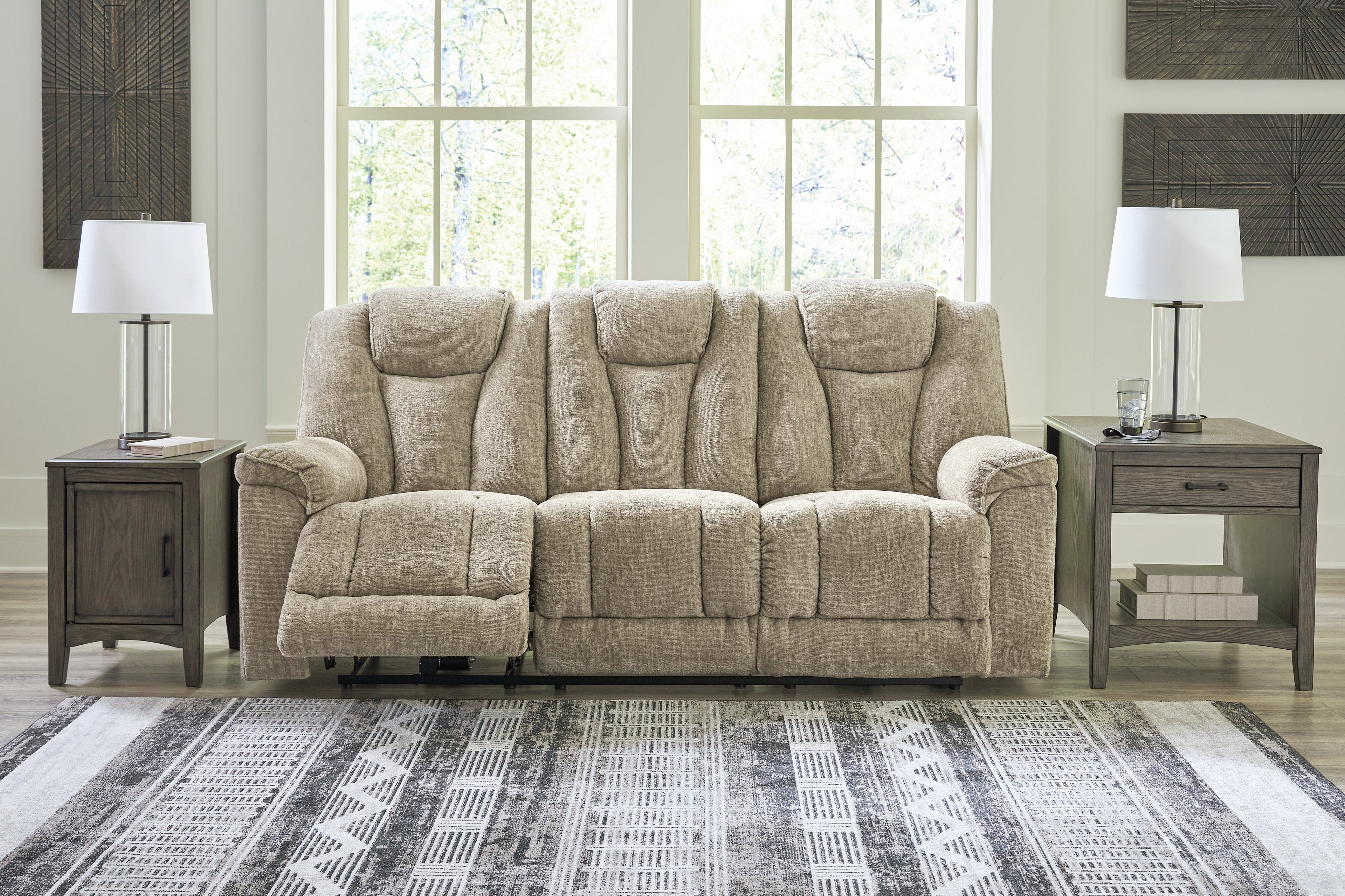 Hindmarsh Stone Power Reclining Sofa - 9030915 - Bien Home Furniture &amp; Electronics