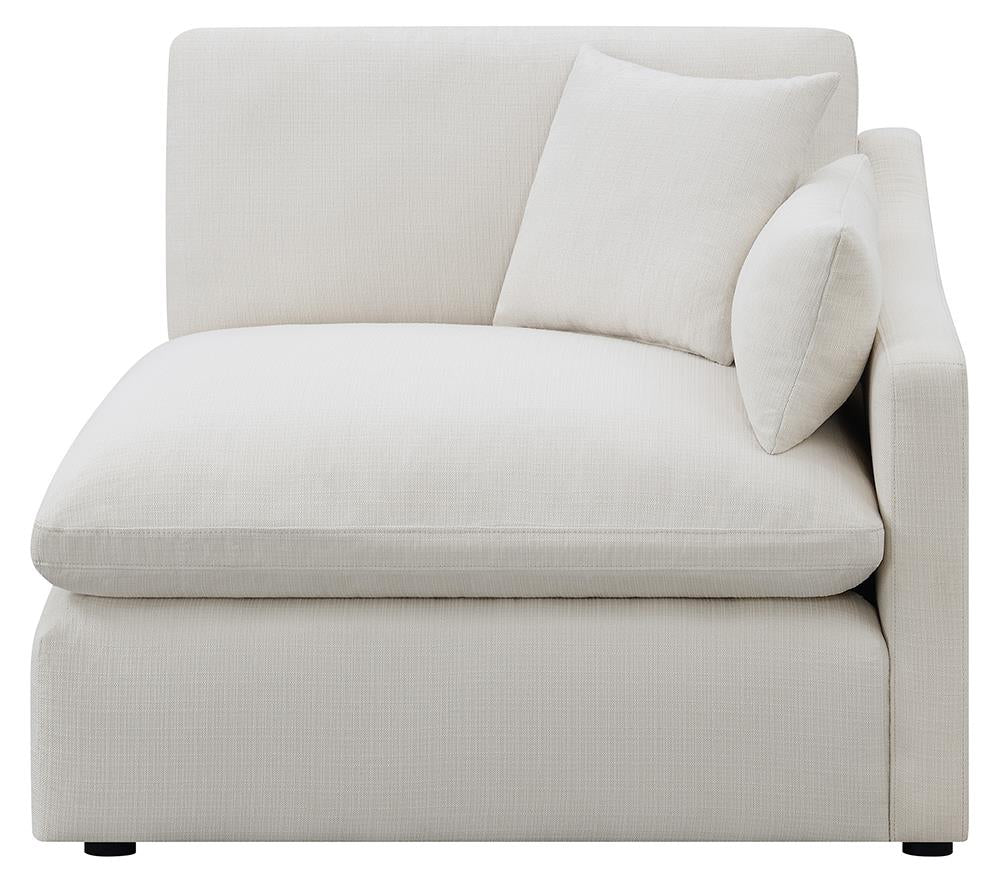 Hobson Sloped Track Arms RAF Chair Off-White - 551454RAF - Bien Home Furniture &amp; Electronics