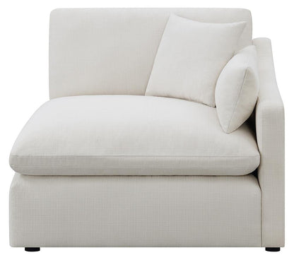 Hobson Sloped Track Arms RAF Chair Off-White - 551454RAF - Bien Home Furniture &amp; Electronics