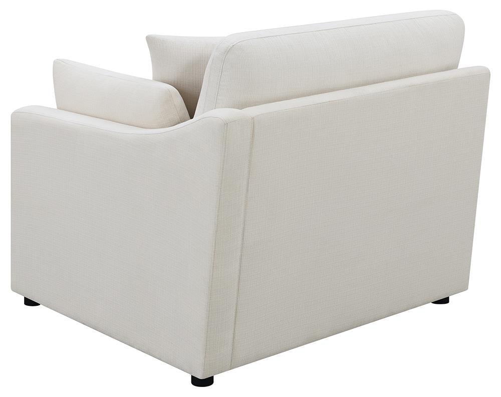 Hobson Sloped Track Arms RAF Chair Off-White - 551454RAF - Bien Home Furniture &amp; Electronics