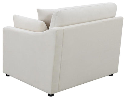 Hobson Sloped Track Arms RAF Chair Off-White - 551454RAF - Bien Home Furniture &amp; Electronics
