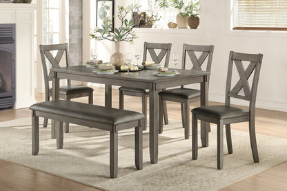 Holders Gray 6-Piece Dining Set - 5693 - Bien Home Furniture &amp; Electronics