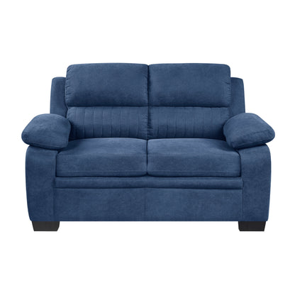 Holleman Blue Loveseat - 9333BU-2 - Bien Home Furniture &amp; Electronics