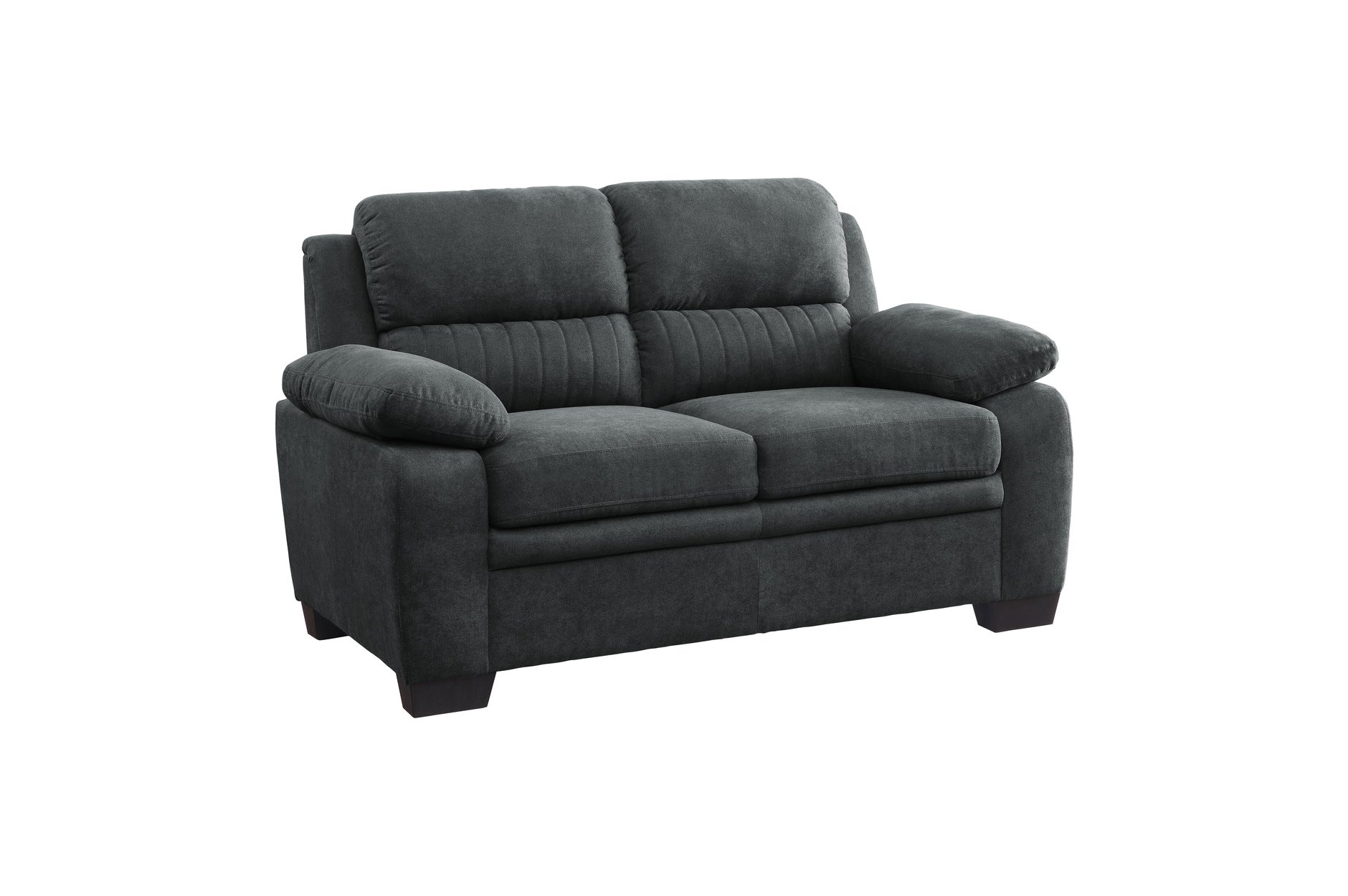 Holleman Dark Gray Living Room Set - SET | 9333DG-2 | 9333DG-3 - Bien Home Furniture &amp; Electronics